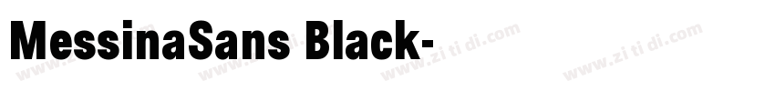 MessinaSans Black字体转换